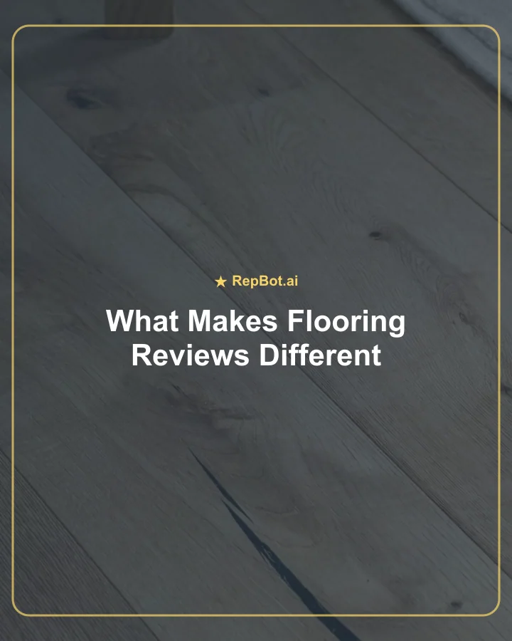 Flooring professional reviewing hardwood plank samples and measurements in a showroom.