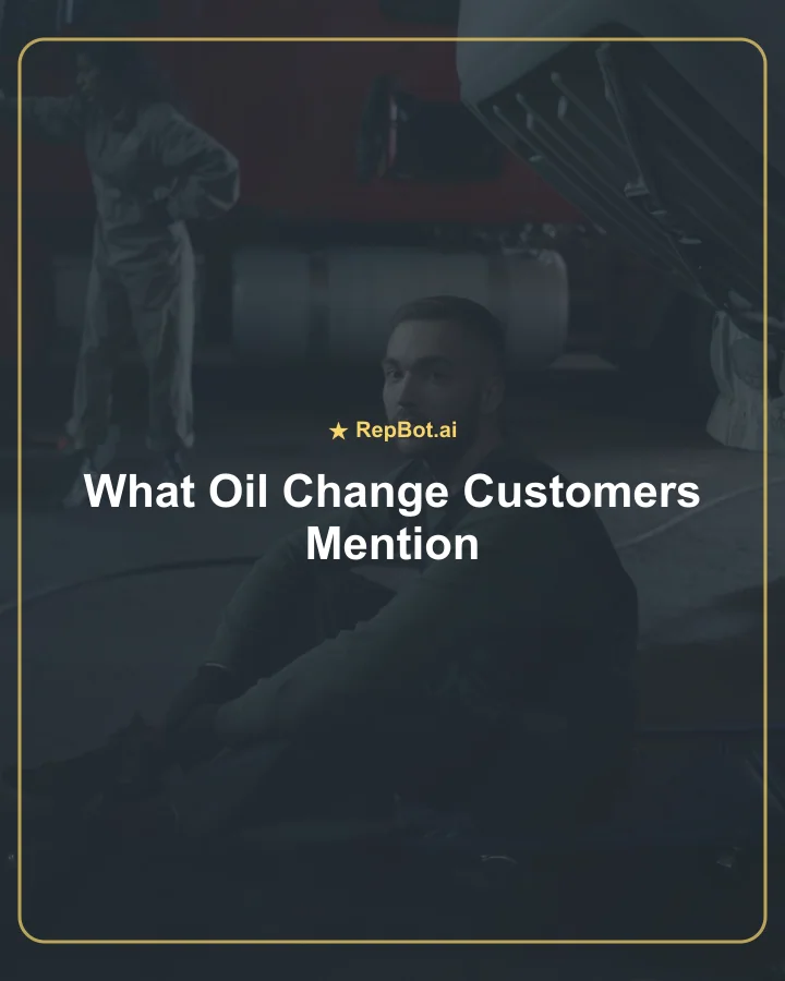 Technician explaining oil change service details to a driver at a quick-lube shop