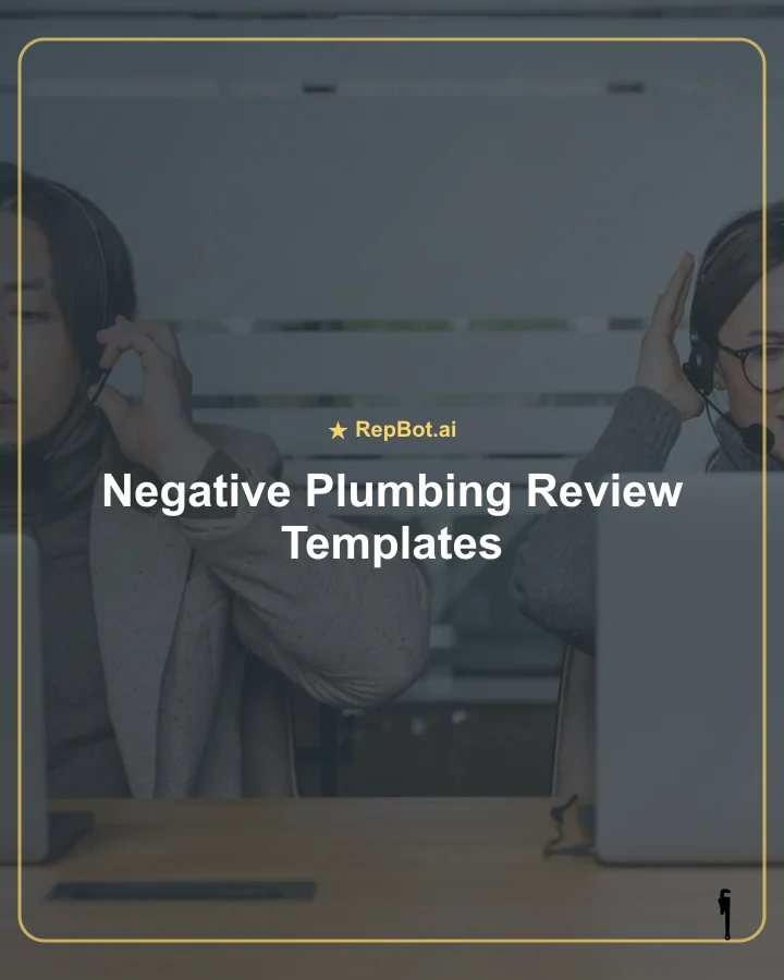 Customer service manager for a plumbing company responding to an online complaint on a laptop.
